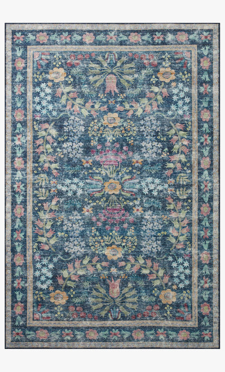 Rifle Paper Co x Loloi Maison Rug - Frances Blue Multi