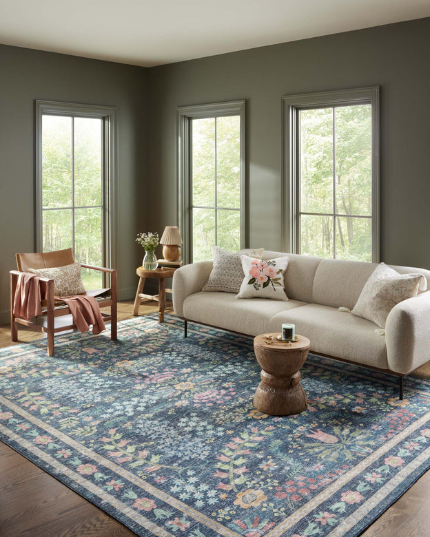 Rifle Paper Co x Loloi Maison Rug - Frances Blue Multi