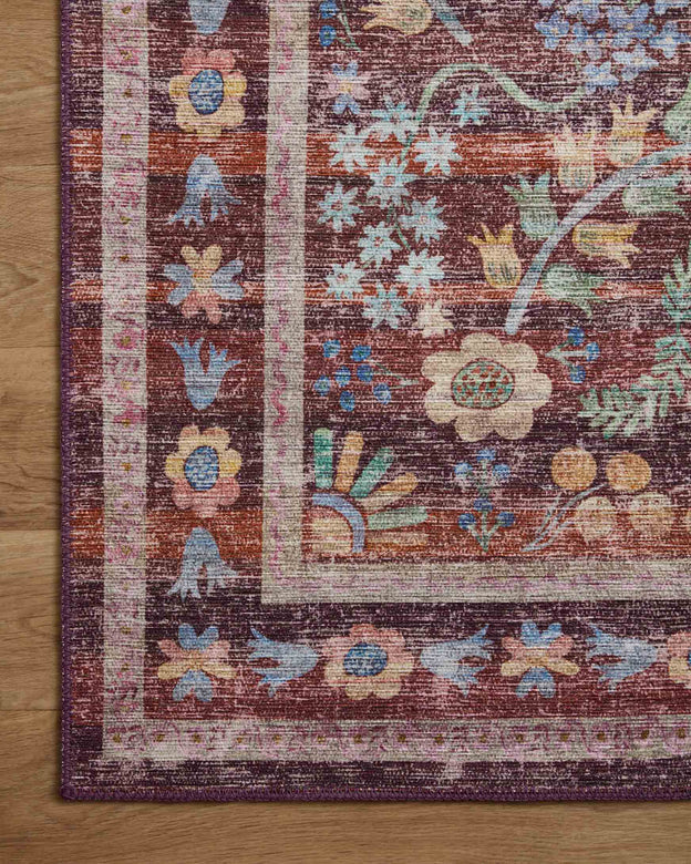 Rifle Paper Co x Loloi Maison Rug - Frances Burgundy