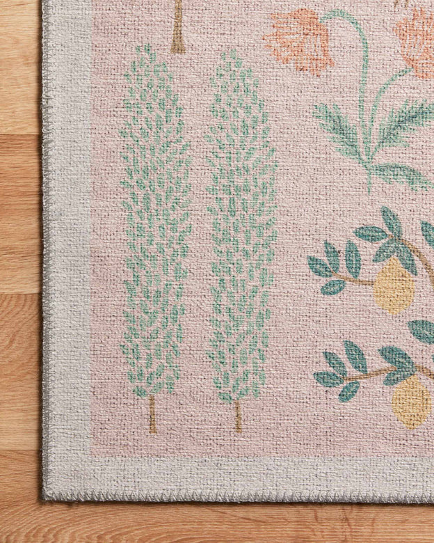 Rifle Paper Co x Loloi Menagerie Rug - Les Fauves Blush