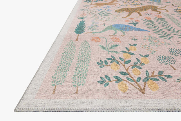 Rifle Paper Co x Loloi Menagerie Rug - Les Fauves Blush