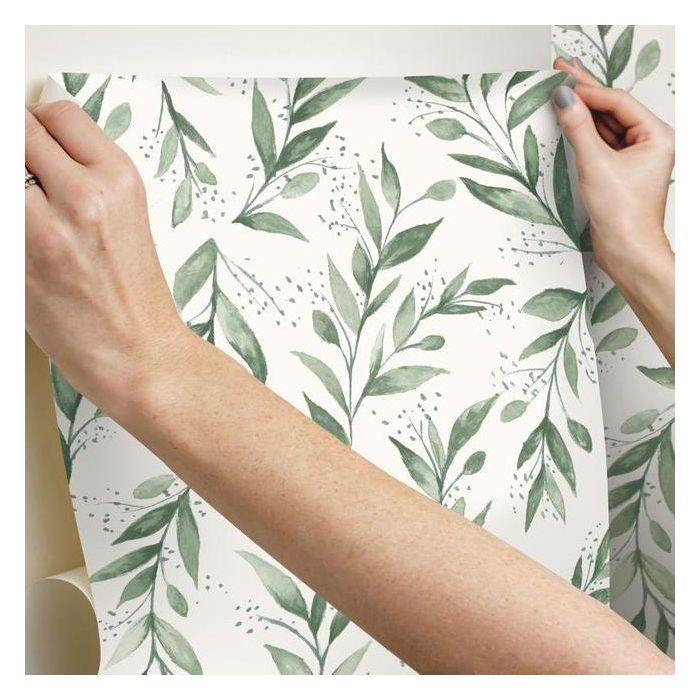 Magnolia Home Olive Branch Peel & Stick Wallpaper - Olive Grove