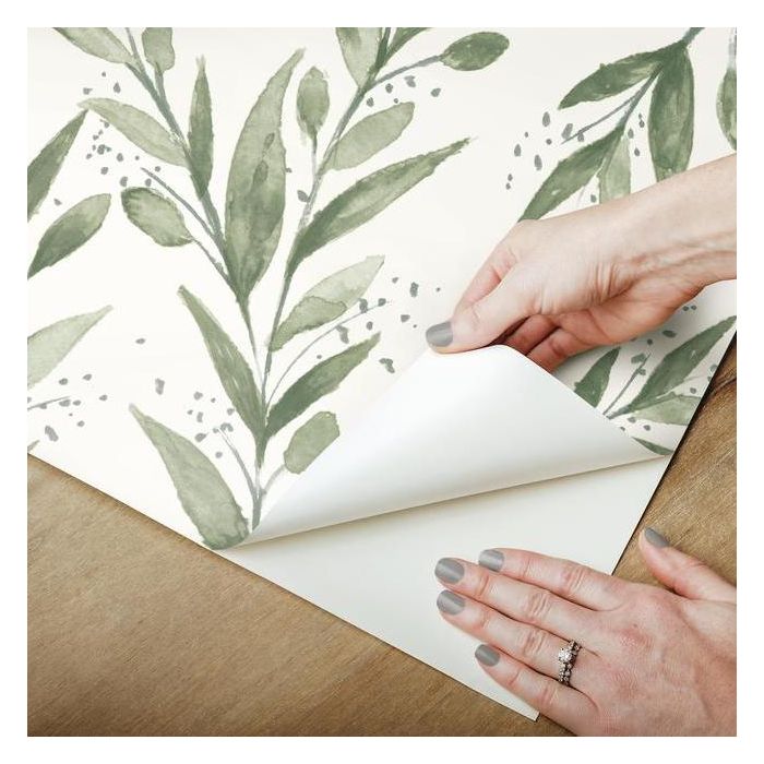 Magnolia Home Olive Branch Peel & Stick Wallpaper - Olive Grove