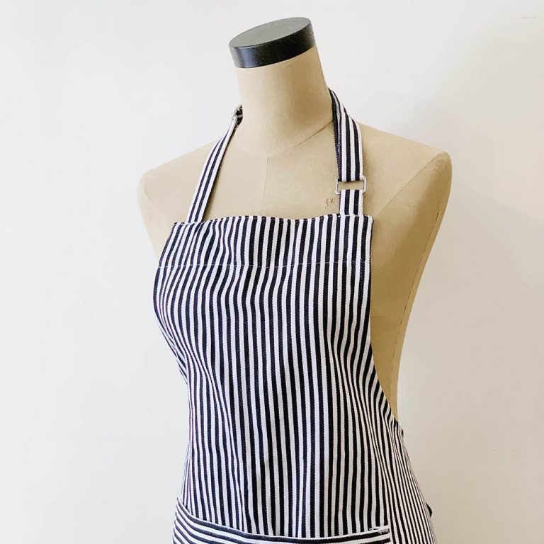 Chef Apron - Pinstripe Black