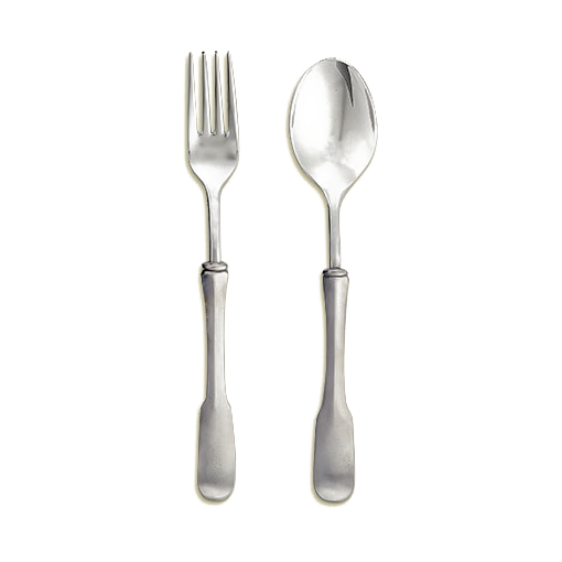 Match Pewter Olivia Serving Fork & Spoon Set