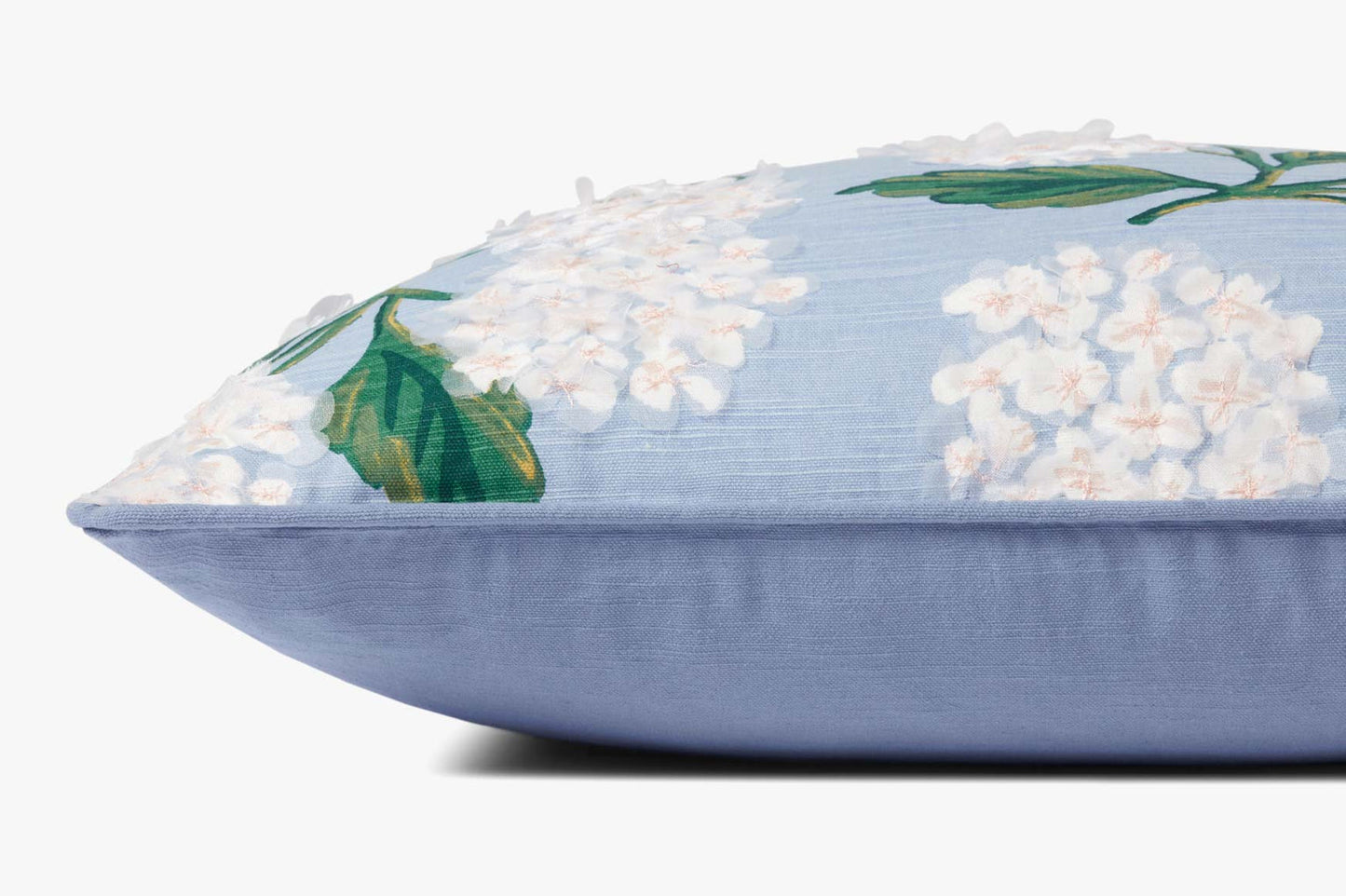 Rifle Paper Co x Loloi Hydrangea Pillow - Blue (Set of 2)