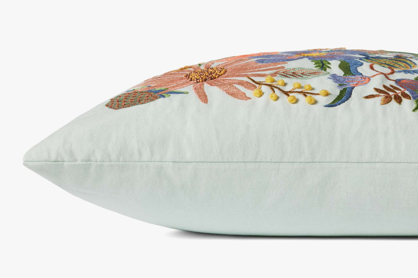 (Preorder mid-November) Rifle Paper Co x Loloi Dovecote Pillow - Mint (Set of 2)