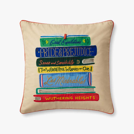 Rifle Paper Co x Loloi Book Club Pillow (Set of 2)