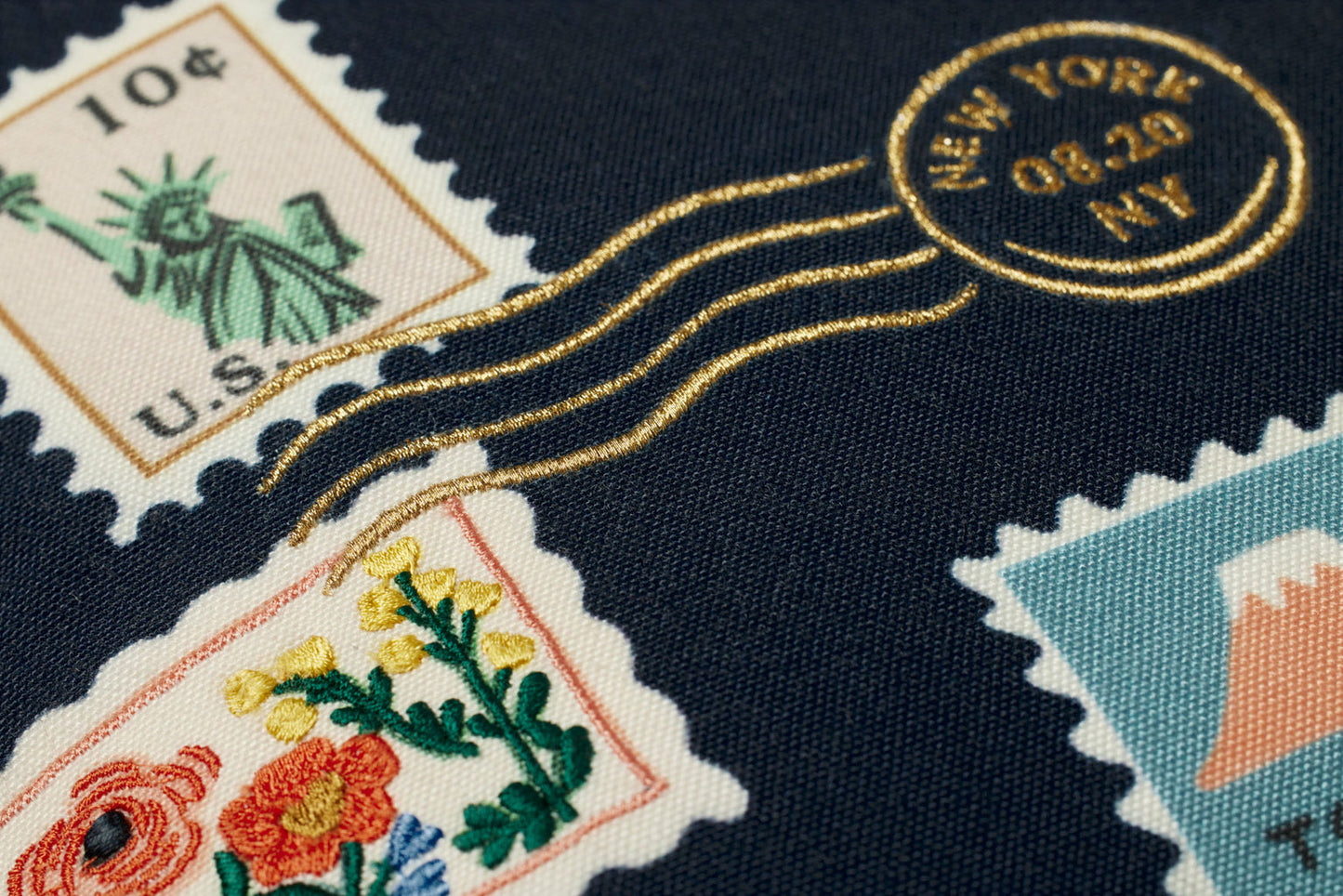 Rifle Paper Co x Loloi Postage Stamps Pillow (Set of 2)