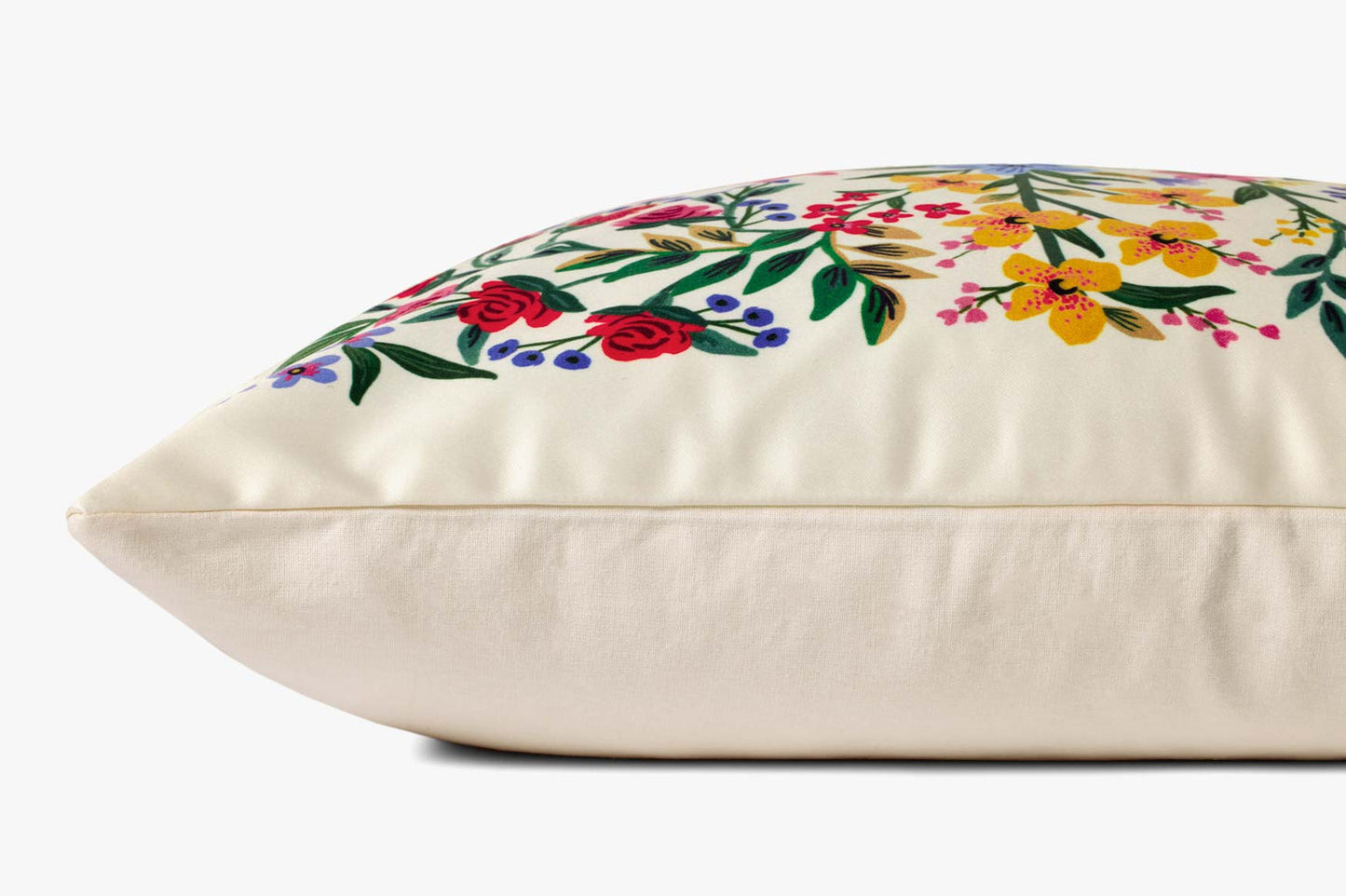 Rifle Paper Co x Loloi Floral Medallion Pillow - Cream (Set of 2)