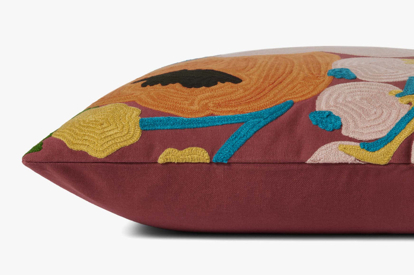 Rifle Paper Co x Loloi Vintage Blossoms Pillow - Crimson (Set of 2)