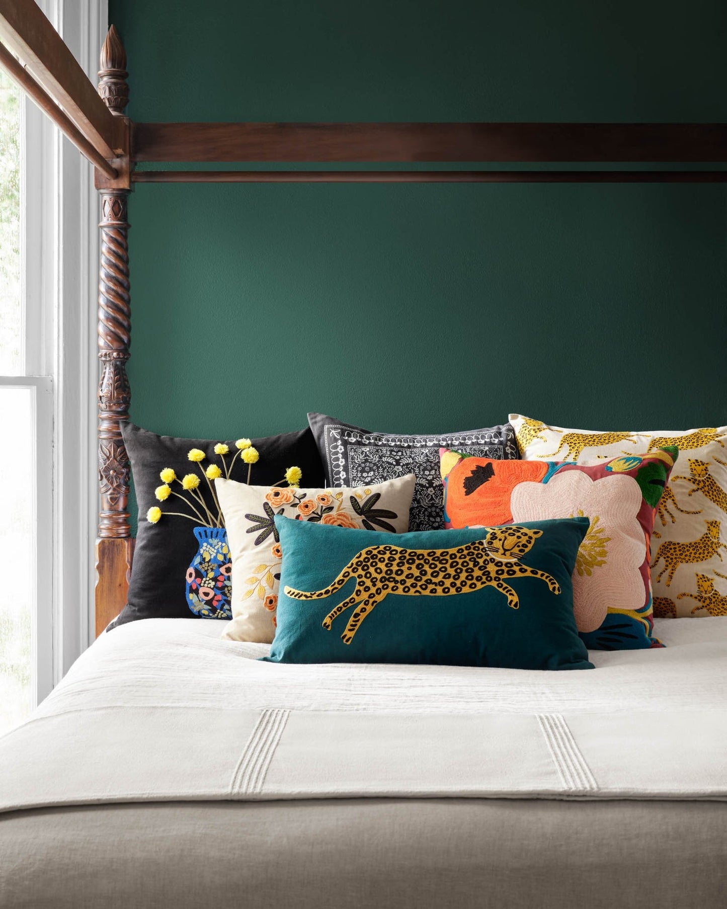 Rifle Paper Co x Loloi Leopard Lumbar Pillow (Set of 2)