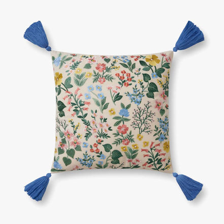 Rifle Paper Co x Loloi Mayfair Pillow - Cream (Set of 2)
