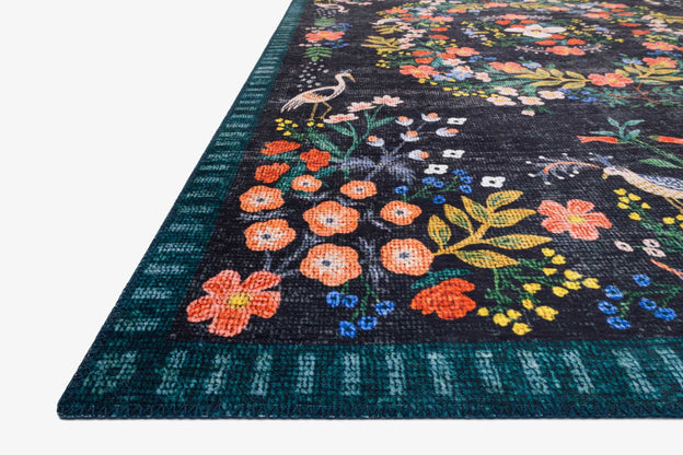 Rifle Paper Co x Loloi Palais Rug - Luxembourg Black