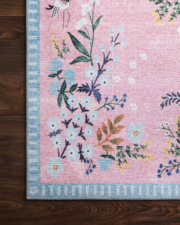 Rifle Paper Co x Loloi Palais Rug - Luxembourg Rose