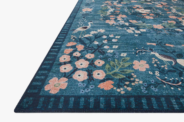 Rifle Paper Co x Loloi Palais Rug - Luxembourg Teal