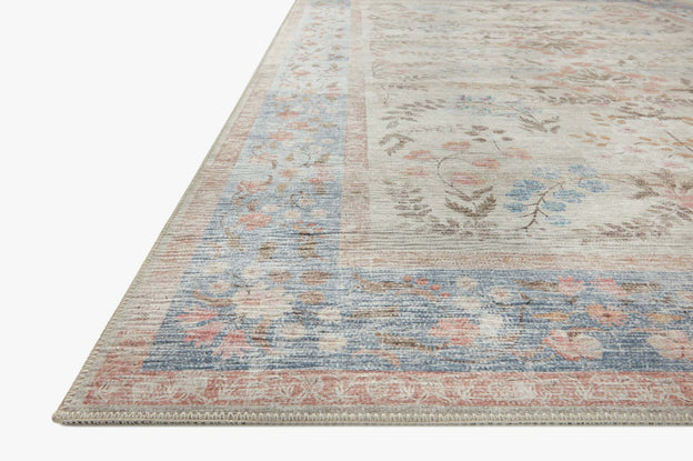 Rifle Paper Co x Loloi Palais Rug - Kensington Light Blue