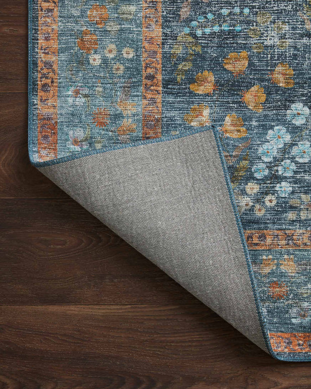 Rifle Paper Co x Loloi Palais Rug - Kensington Indigo