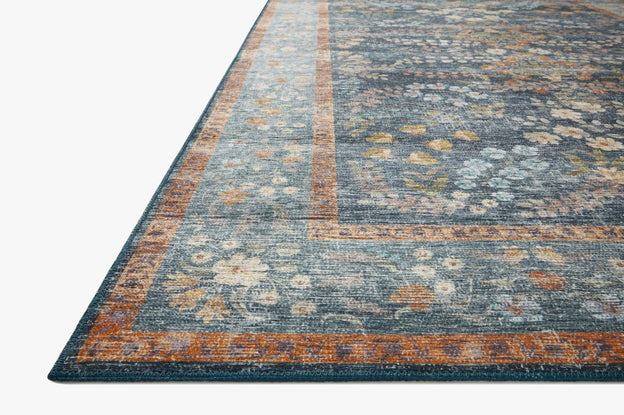 Rifle Paper Co x Loloi Palais Rug - Kensington Indigo