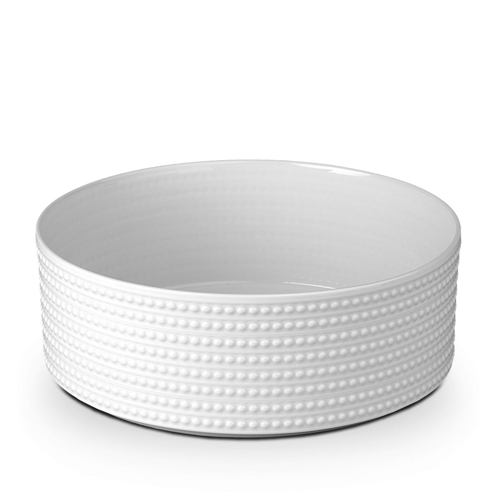 Perlée Large Deep Bowl - White