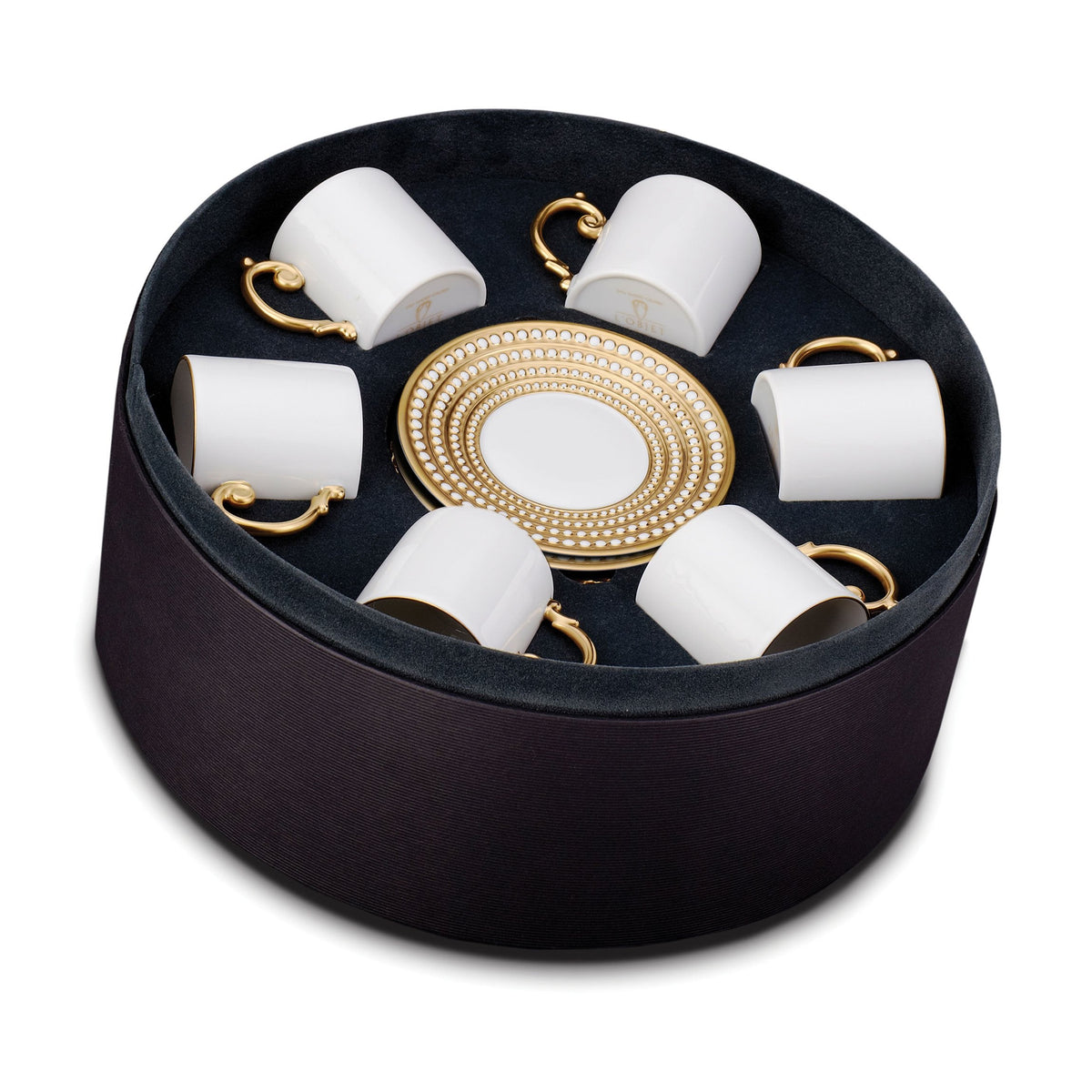 Perlée Espresso Cup & Saucer Set - Gold