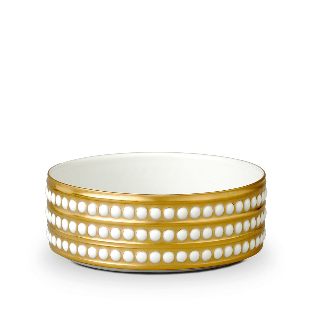 Perlée Medium Deep Bowl - Gold