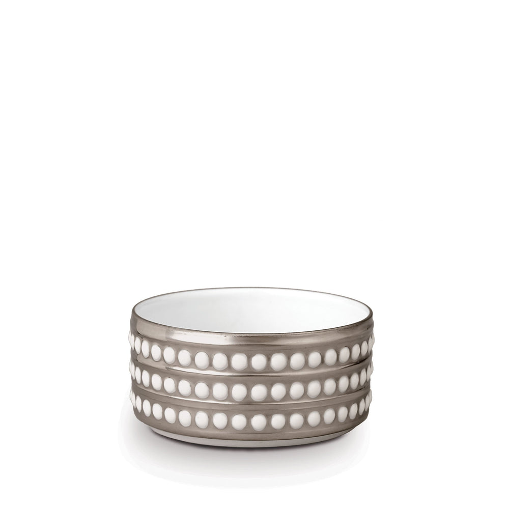 Perlée Small Deep Bowl - Platinum