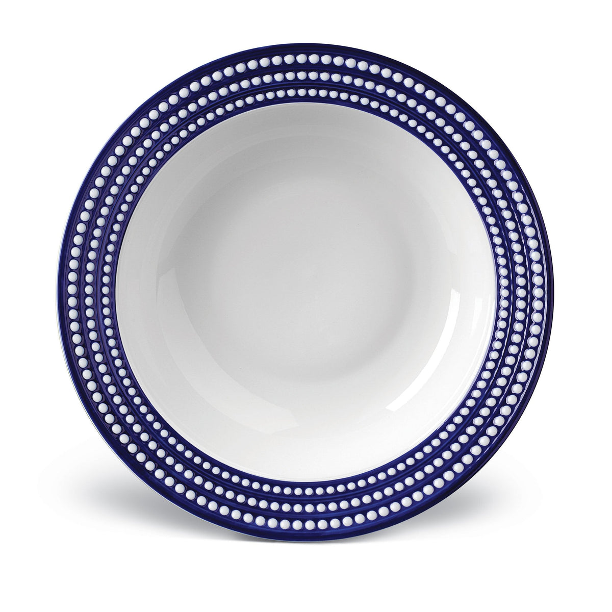 Perlée Rimmed Serving Bowl - Bleu
