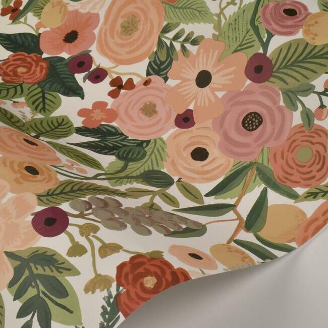 Rifle Paper Co Garden Party Peel & Stick Wallpaper - Burgundy Multi