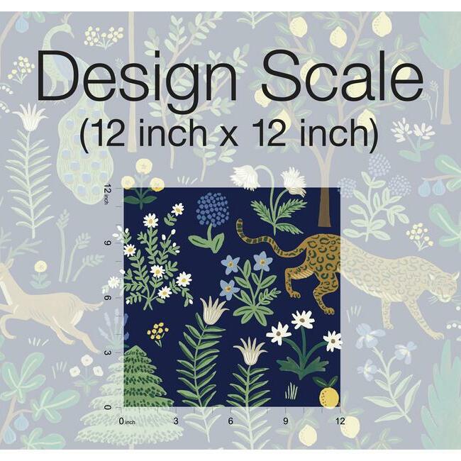 Rifle Paper Co Menagerie Peel & Stick Wallpaper - Navy