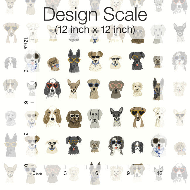 Rifle Paper Co Dog Days Peel & Stick Wallpaper - White Multi