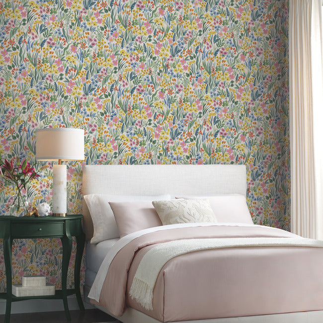 Rifle Paper Co Lea Peel & Stick Wallpaper - White