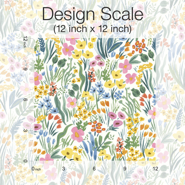 Rifle Paper Co Lea Peel & Stick Wallpaper - White