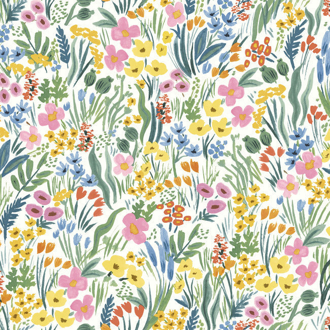 Rifle Paper Co Lea Peel & Stick Wallpaper - White