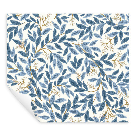 Rifle Paper Co Willowberry Peel & Stick Wallpaper - Blue & White