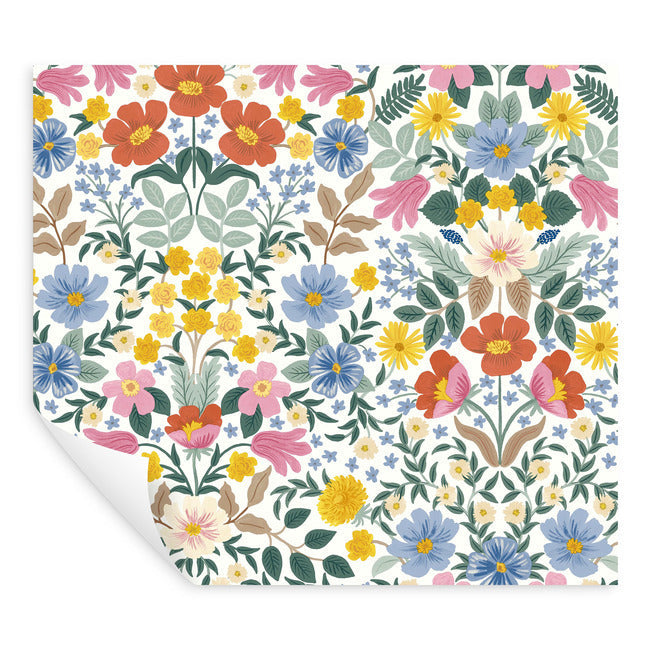 Rifle Paper Co Bramble Garden Peel & Stick Wallpaper - White