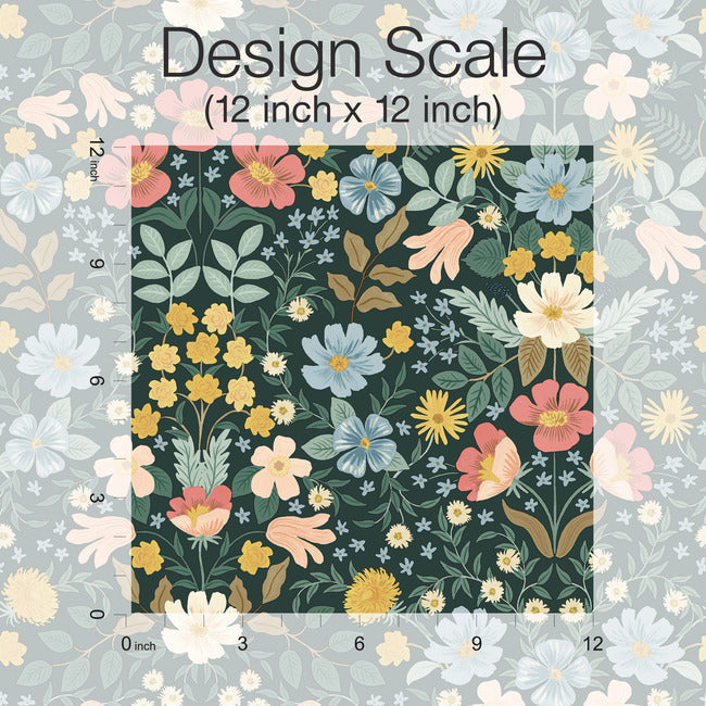 Rifle Paper Co Bramble Garden Peel & Stick Wallpaper - Emerald