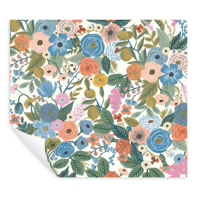 Rifle Paper Co Garden Party Peel & Stick Wallpaper - Cobalt Multi
