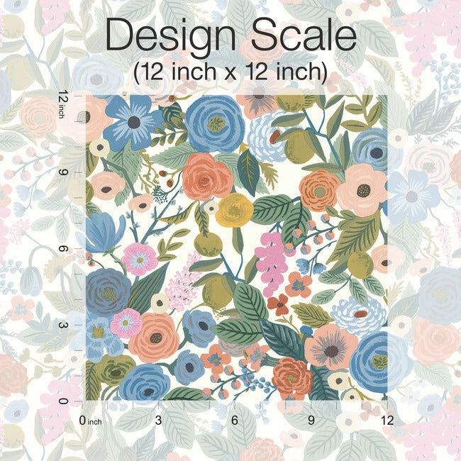 Rifle Paper Co Garden Party Peel & Stick Wallpaper - Cobalt Multi
