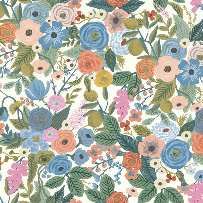Rifle Paper Co Garden Party Peel & Stick Wallpaper - Cobalt Multi
