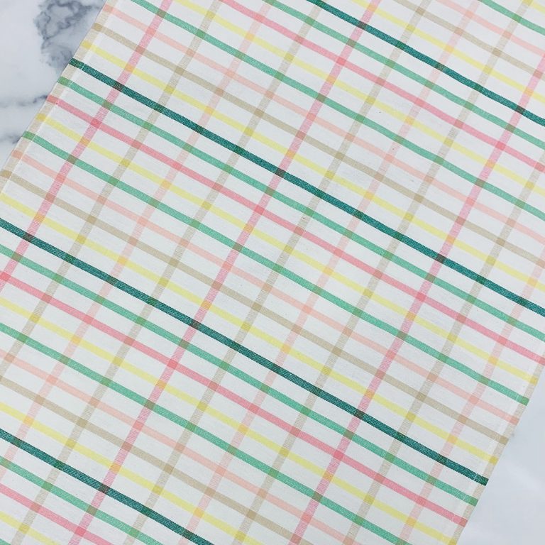 Pastel Check Tea Towel