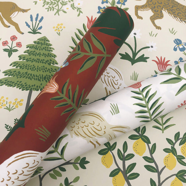 Rifle Paper Co Menagerie Wallpaper - Cream