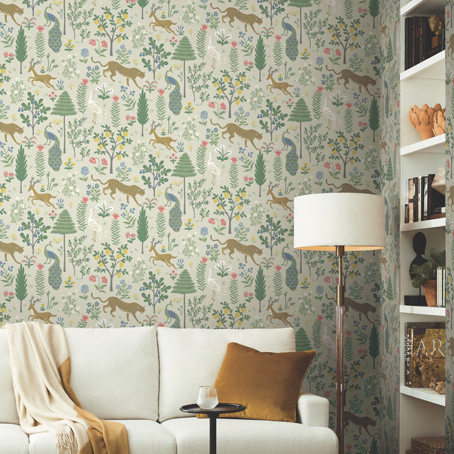 Rifle Paper Co Menagerie Wallpaper - Cream
