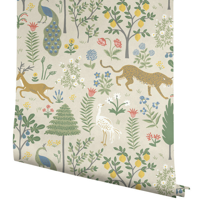 Rifle Paper Co Menagerie Wallpaper - Cream