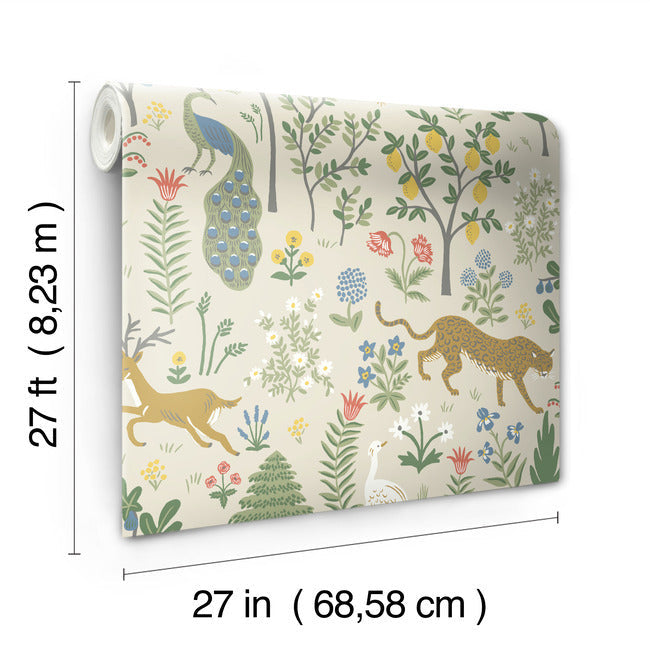 Rifle Paper Co Menagerie Wallpaper - Cream
