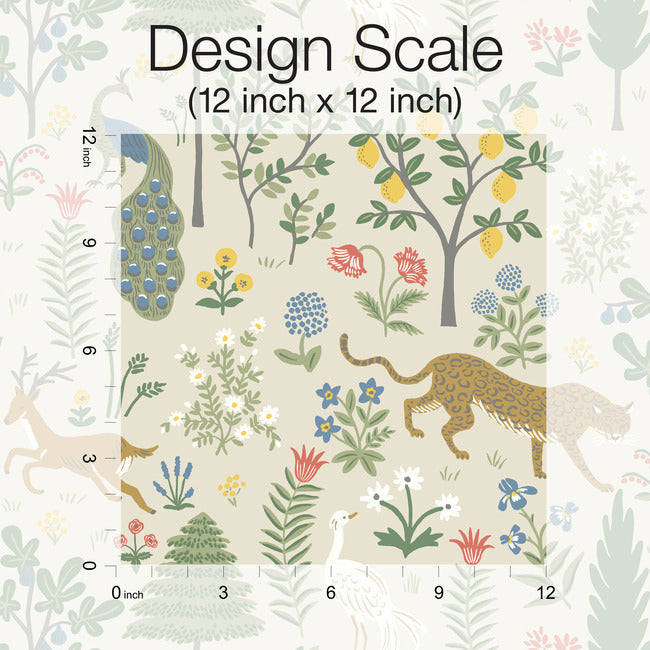 Rifle Paper Co Menagerie Wallpaper - Cream