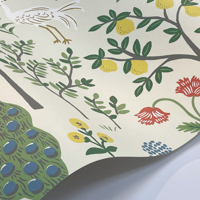 Rifle Paper Co Menagerie Wallpaper - Cream
