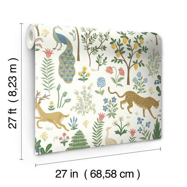 Rifle Paper Co Menagerie Wallpaper - White