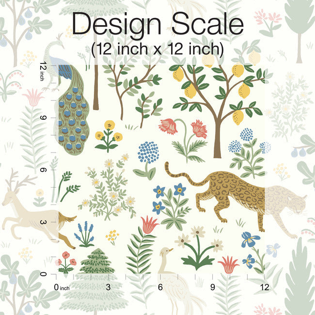Rifle Paper Co Menagerie Wallpaper - White