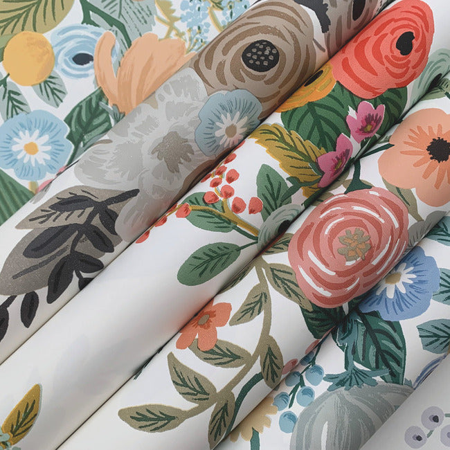 Rifle Paper Co Garden Party Trellis Wallpaper - Linen Multi